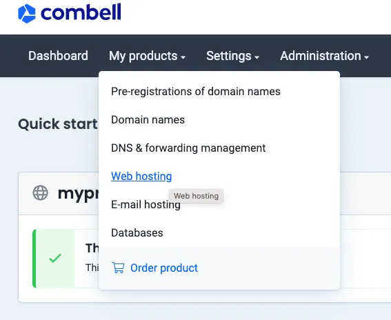 Combell Webhosting